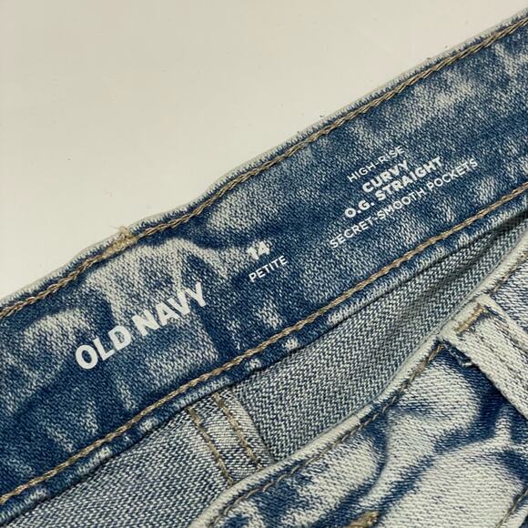 NWT Old Navy High-Rise Curvy O.G. Straight Jeans - Laine - 14 Petite - Picture 11 of 13